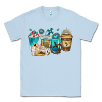Dusty Blue jesus coffee cups Classic Tee - texasbilliewilder
