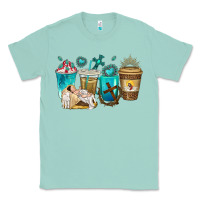 Seafoam jesus coffee cups Classic Tee - texasbilliewilder
