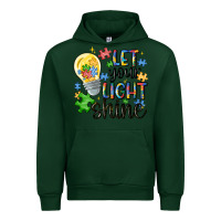 Forest Green let your light shine Urban Hoodie - MaliasSmallBusiness