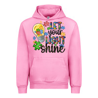 Fuchsia Pink let your light shine Urban Hoodie - MaliasSmallBusiness