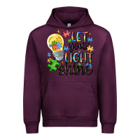 Mauve Wine let your light shine Urban Hoodie - MaliasSmallBusiness