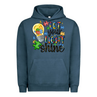 Pigment Midnight Navy let your light shine Urban Hoodie - MaliasSmallBusiness