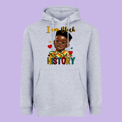 I Am Black History Black Boy Heavyweight Hoodie Designed By Hra Design Shop