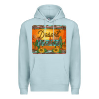 Blue Mist western desert darlin sunset serape leopard sunflowers mousepad Premium Hoodie - BarkalooDesign