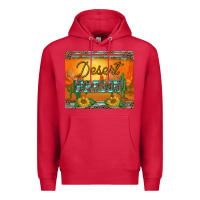 Cardinal western desert darlin sunset serape leopard sunflowers mousepad Premium Hoodie - BarkalooDesign