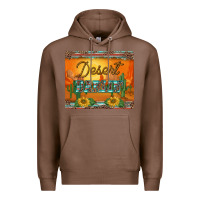 Western Desert Darlin Sunset Serape Leopard Sunflowers Mousepad Premium Hoodie | Teevron