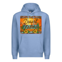 Colony Blue western desert darlin sunset serape leopard sunflowers mousepad Premium Hoodie - BarkalooDesign