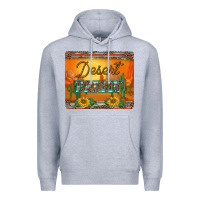 Heather Grey western desert darlin sunset serape leopard sunflowers mousepad Premium Hoodie - BarkalooDesign
