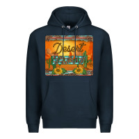 Navy western desert darlin sunset serape leopard sunflowers mousepad Premium Hoodie - BarkalooDesign