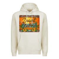 Oatmeal Heather western desert darlin sunset serape leopard sunflowers mousepad Premium Hoodie - BarkalooDesign