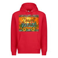 Red western desert darlin sunset serape leopard sunflowers mousepad Premium Hoodie - BarkalooDesign