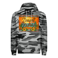 Slate Camo western desert darlin sunset serape leopard sunflowers mousepad Premium Hoodie - BarkalooDesign