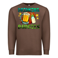 Chestnut drinking buddies with baby bottle and beer Premium Sweatshirt - HRA Design Shop