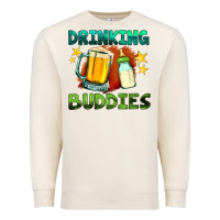 Sandshell drinking buddies with baby bottle and beer Premium Sweatshirt - HRA Design Shop