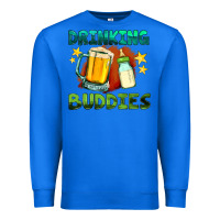 True Royal drinking buddies with baby bottle and beer Premium Sweatshirt - HRA Design Shop