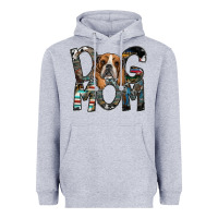 Heather Grey dog mom Heavyweight Hoodie - SublimationCraftShop