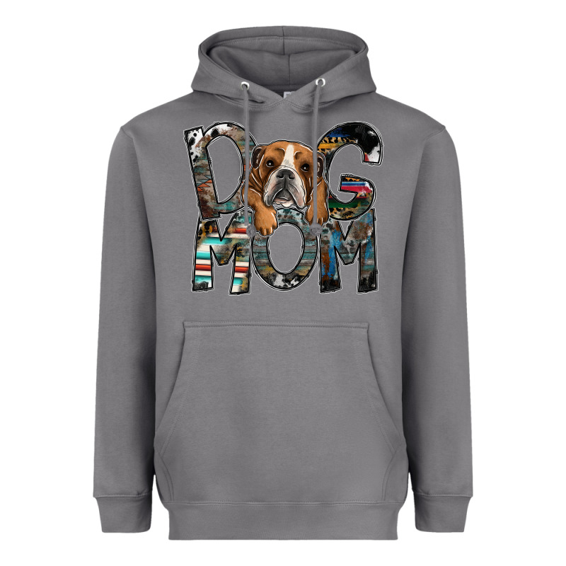 Dog Mom Heavyweight Hoodie by SublimationCraftShop | Teevron