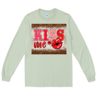 Matcha valentine's day kiss me Long Sleeve Tee - BarkalooDesign