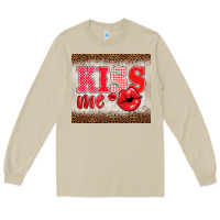 Mushroom valentine's day kiss me Long Sleeve Tee - BarkalooDesign