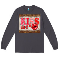 Smoke valentine's day kiss me Long Sleeve Tee - BarkalooDesign