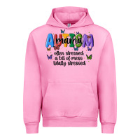 Fuchsia Pink autism mama Urban Hoodie - MaliasSmallBusiness