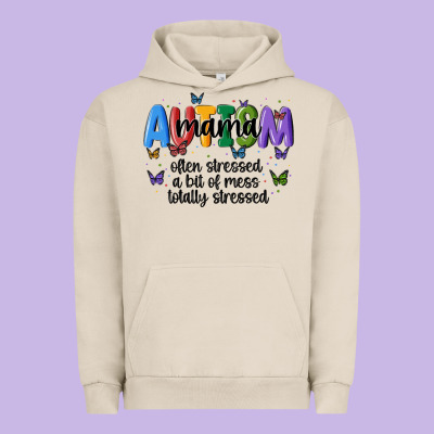 Autism Mama Urban Hoodie Designed By Maliassmallbusiness