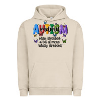 Pigment French Oak autism mama Urban Hoodie - MaliasSmallBusiness