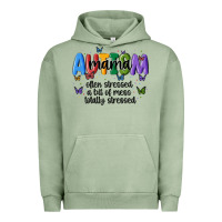 Pigment Oil Green autism mama Urban Hoodie - MaliasSmallBusiness