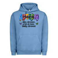 Pigment Pebble Blue autism mama Urban Hoodie - MaliasSmallBusiness