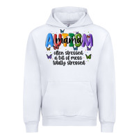 White autism mama Urban Hoodie - MaliasSmallBusiness