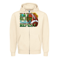 Sandshell eat sleep football repeat Zipper Hoodie - texasbilliewilder