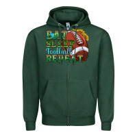Sports Green eat sleep football repeat Zipper Hoodie - texasbilliewilder
