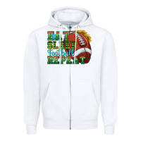 White eat sleep football repeat Zipper Hoodie - texasbilliewilder