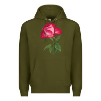 Army Green Love At First Sight Rose Premium Hoodie - LillyAllenDesigns