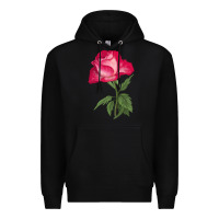 Black Love At First Sight Rose Premium Hoodie - LillyAllenDesigns