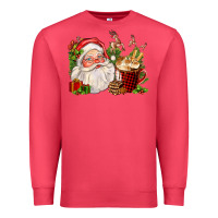 Cardinal santa and hot cocoa cup Premium Sweatshirt - FaDigitalArtStudio