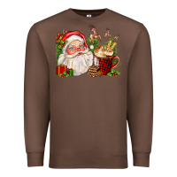 Chestnut santa and hot cocoa cup Premium Sweatshirt - FaDigitalArtStudio