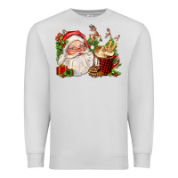 Dove Grey santa and hot cocoa cup Premium Sweatshirt - FaDigitalArtStudio