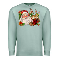 Seafoam santa and hot cocoa cup Premium Sweatshirt - FaDigitalArtStudio