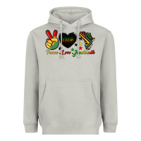 Moon Dust peace love juneteenth 1865 Heavyweight Hoodie - HRA Design Shop