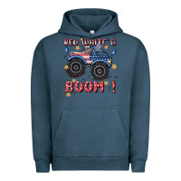 Pigment Midnight Navy 4th of july png, monster truck Urban Hoodie - MaliasSmallBusiness
