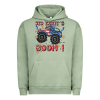 Pigment Oil Green 4th of july png, monster truck Urban Hoodie - MaliasSmallBusiness