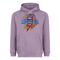 Lavender Merica lightning bolt Heavyweight Hoodie - Neo Western
