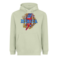 Matcha Merica lightning bolt Heavyweight Hoodie - Neo Western