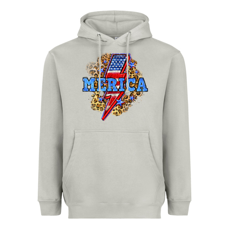 Merica Lightning Bolt Heavyweight Hoodie by Neo Western | Teevron