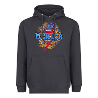 Smoke Merica lightning bolt Heavyweight Hoodie - Neo Western