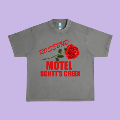 Rosebud  Motel Schtts Creex Urban Heavy Tee Designed By Bettercallsaul