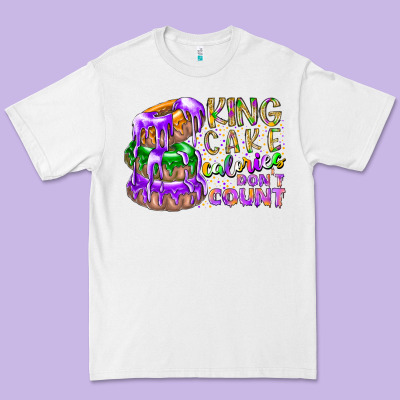 King Cake Calories Dont Count Premium Tee Designed By Racoondesign
