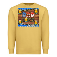 Antique Gold dad life with beers Premium Sweatshirt - HRA Design Shop