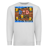 Dove Grey dad life with beers Premium Sweatshirt - HRA Design Shop